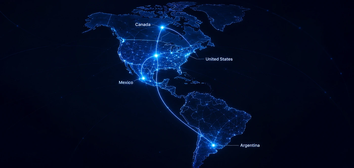 Global network infrastructure visualization